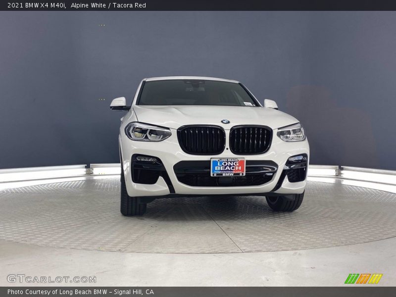 Alpine White / Tacora Red 2021 BMW X4 M40i