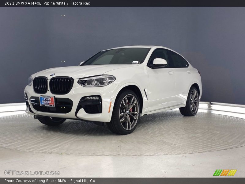 Alpine White / Tacora Red 2021 BMW X4 M40i