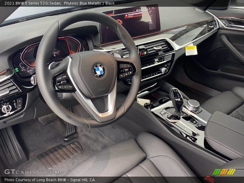 Phytonic Blue Metallic / Black 2021 BMW 5 Series 530i Sedan