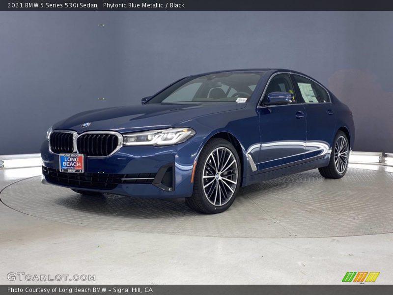Phytonic Blue Metallic / Black 2021 BMW 5 Series 530i Sedan