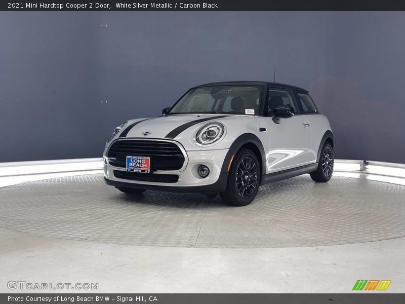 White Silver Metallic / Carbon Black 2021 Mini Hardtop Cooper 2 Door