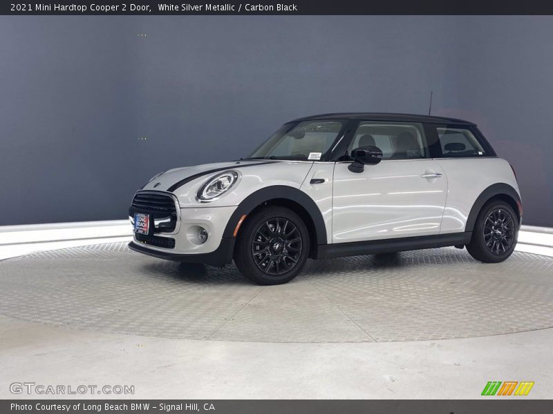 White Silver Metallic / Carbon Black 2021 Mini Hardtop Cooper 2 Door