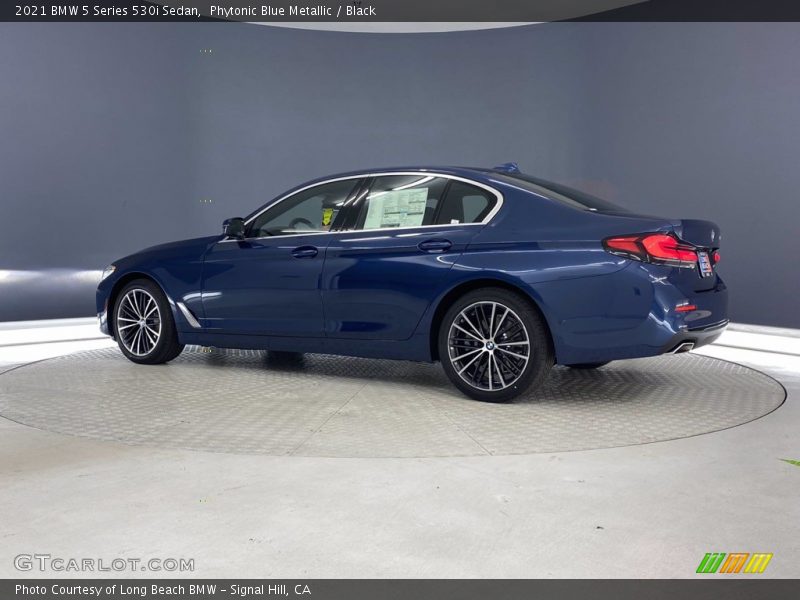 Phytonic Blue Metallic / Black 2021 BMW 5 Series 530i Sedan