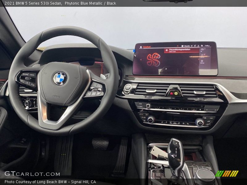 Phytonic Blue Metallic / Black 2021 BMW 5 Series 530i Sedan
