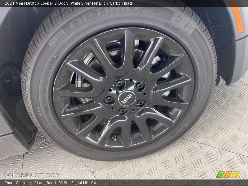 White Silver Metallic / Carbon Black 2021 Mini Hardtop Cooper 2 Door