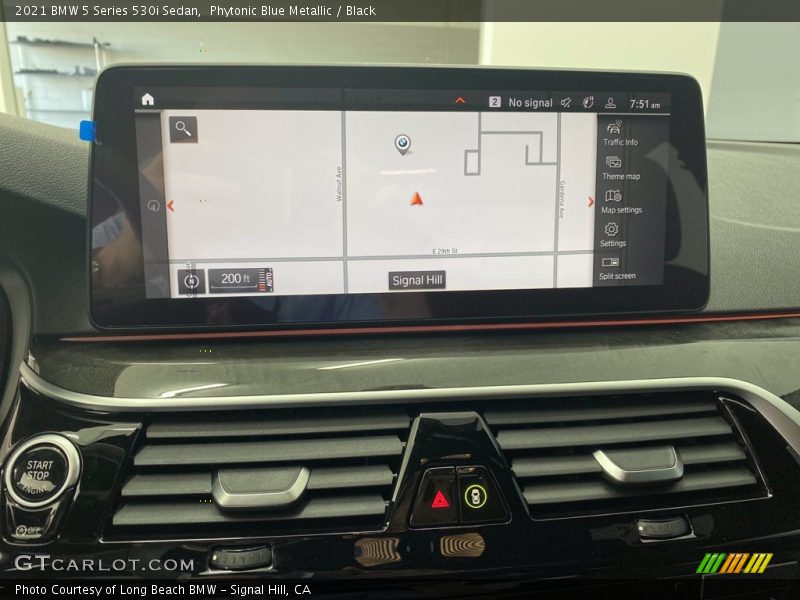 Phytonic Blue Metallic / Black 2021 BMW 5 Series 530i Sedan