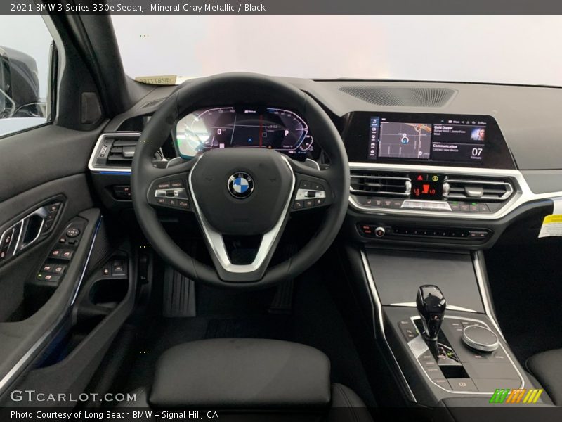 Mineral Gray Metallic / Black 2021 BMW 3 Series 330e Sedan