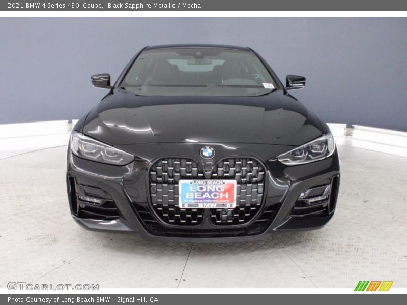 Black Sapphire Metallic / Mocha 2021 BMW 4 Series 430i Coupe