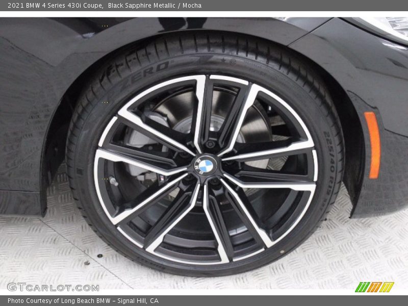 Black Sapphire Metallic / Mocha 2021 BMW 4 Series 430i Coupe