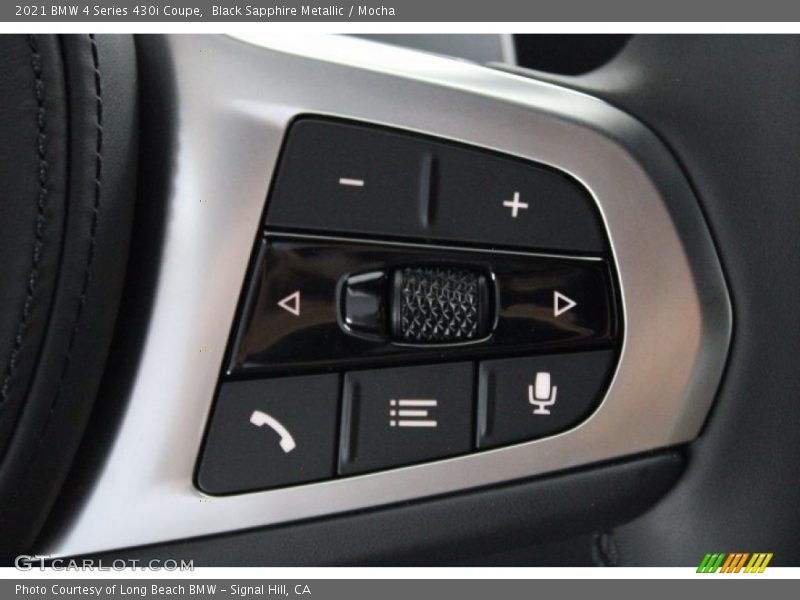 Black Sapphire Metallic / Mocha 2021 BMW 4 Series 430i Coupe