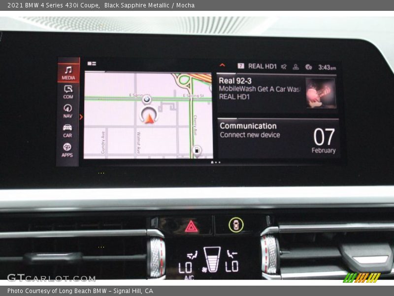 Black Sapphire Metallic / Mocha 2021 BMW 4 Series 430i Coupe