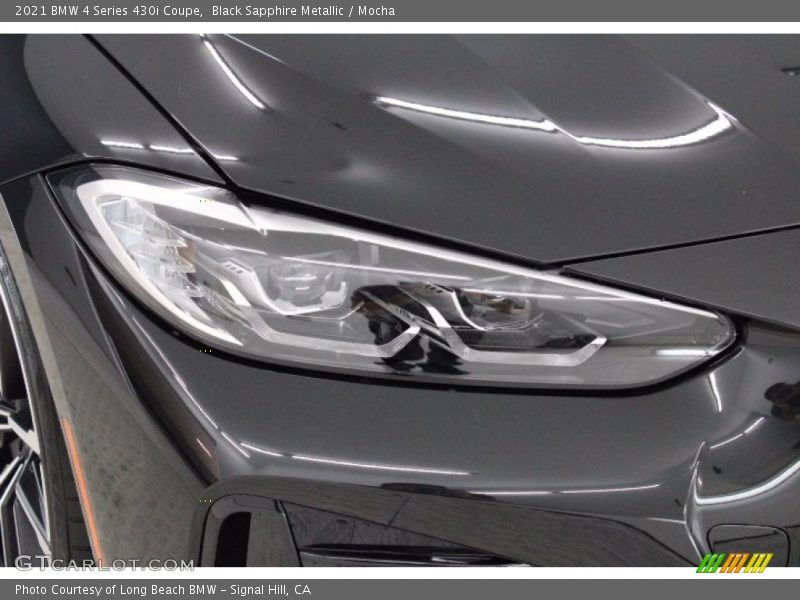 Black Sapphire Metallic / Mocha 2021 BMW 4 Series 430i Coupe