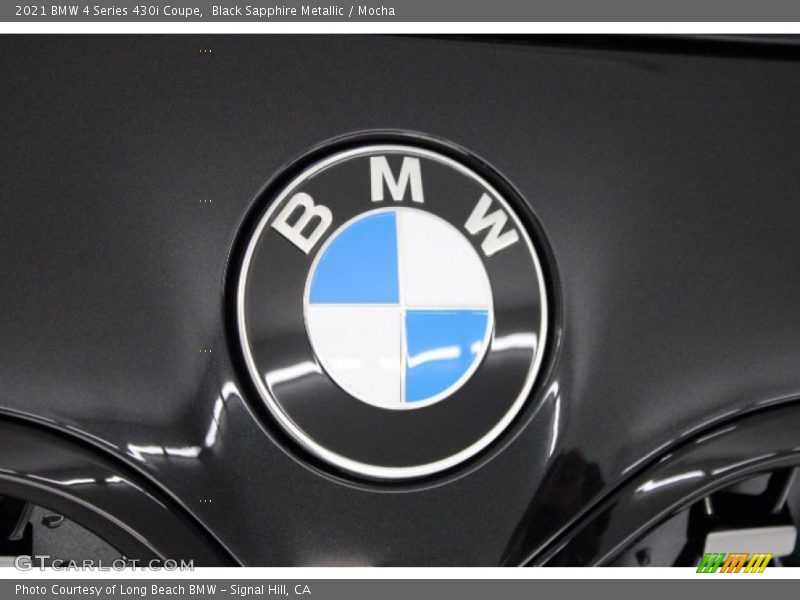 Black Sapphire Metallic / Mocha 2021 BMW 4 Series 430i Coupe