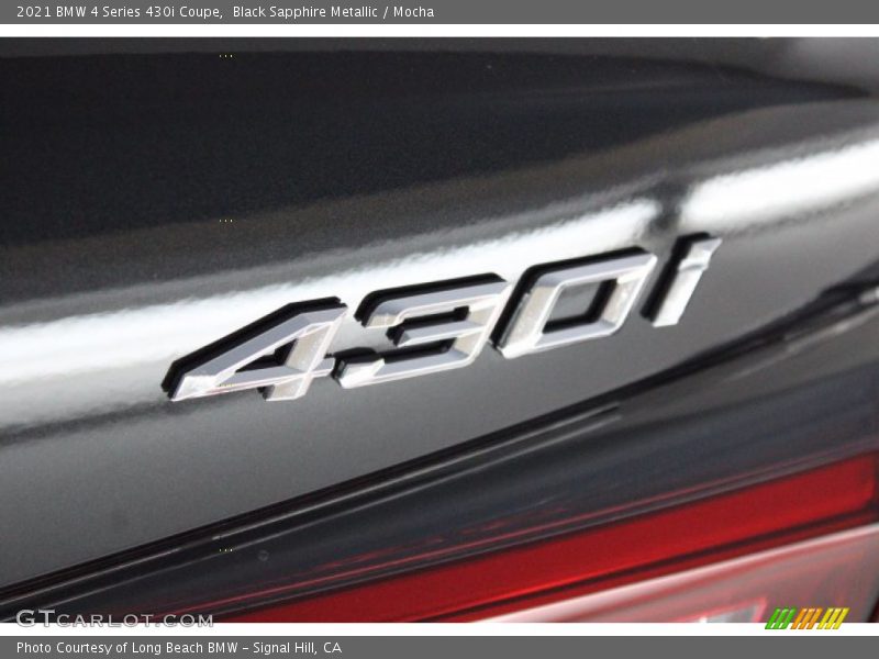 Black Sapphire Metallic / Mocha 2021 BMW 4 Series 430i Coupe