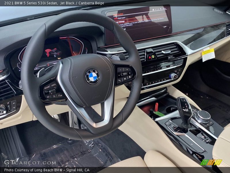 Jet Black / Canberra Beige 2021 BMW 5 Series 530i Sedan