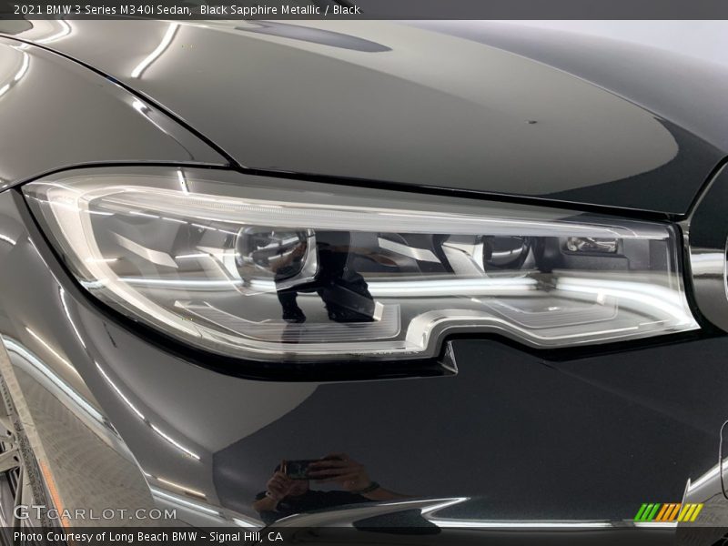 Black Sapphire Metallic / Black 2021 BMW 3 Series M340i Sedan