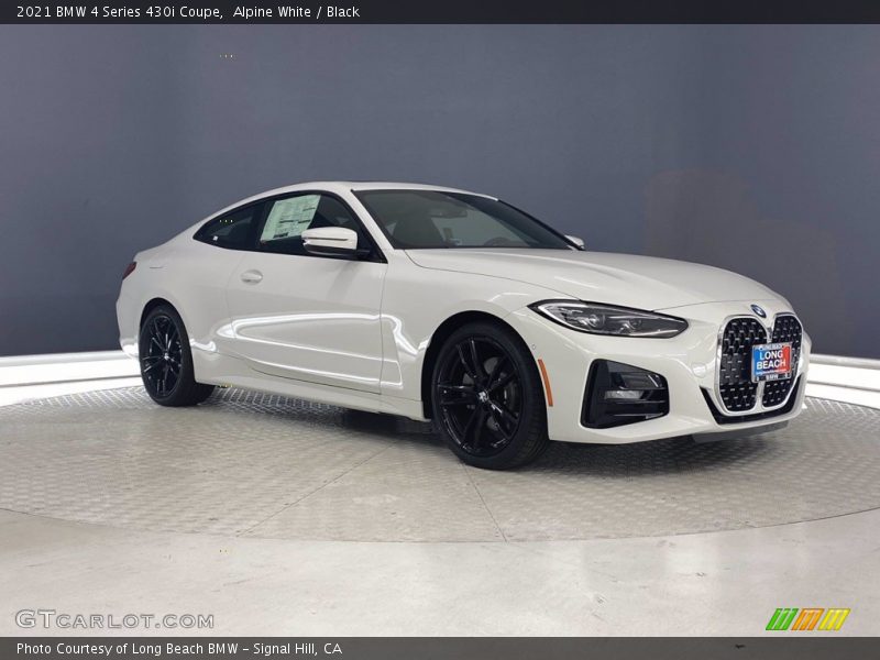 Alpine White / Black 2021 BMW 4 Series 430i Coupe