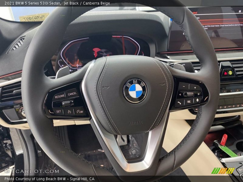 Jet Black / Canberra Beige 2021 BMW 5 Series 530i Sedan