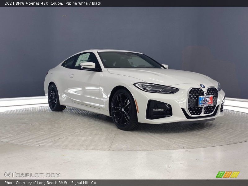 Alpine White / Black 2021 BMW 4 Series 430i Coupe