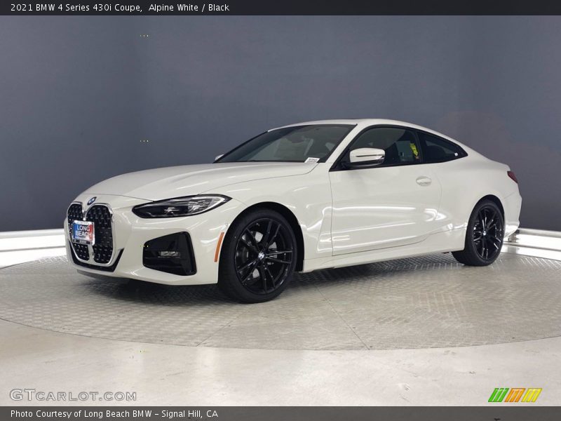 Alpine White / Black 2021 BMW 4 Series 430i Coupe