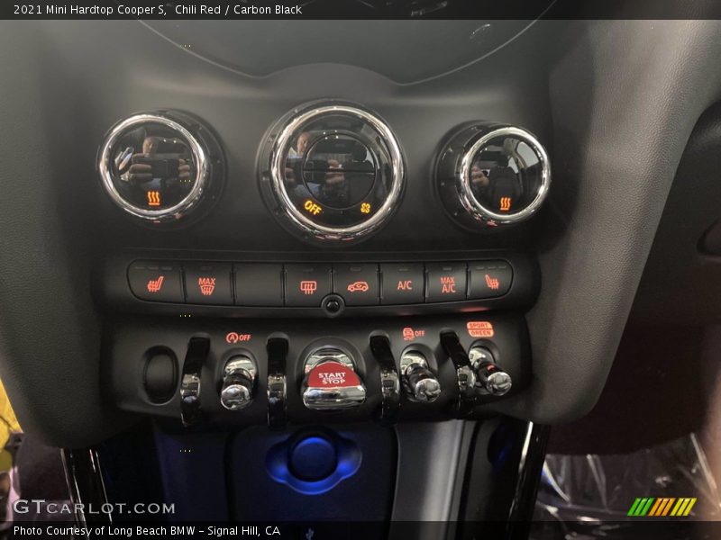 Controls of 2021 Hardtop Cooper S