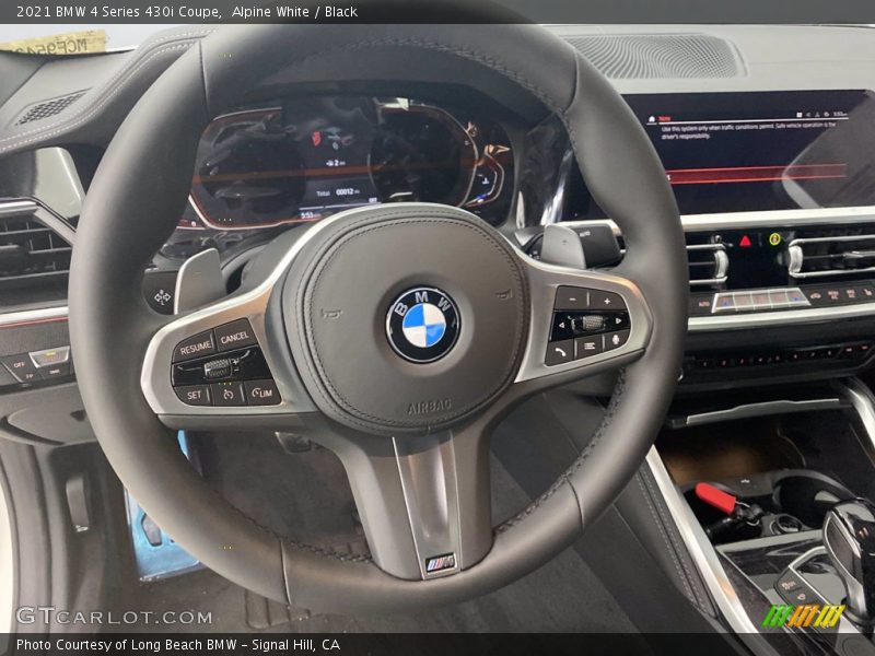 Alpine White / Black 2021 BMW 4 Series 430i Coupe