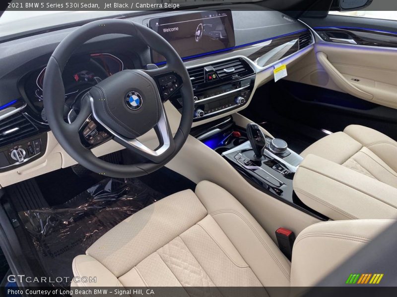Jet Black / Canberra Beige 2021 BMW 5 Series 530i Sedan