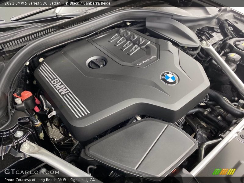 Jet Black / Canberra Beige 2021 BMW 5 Series 530i Sedan