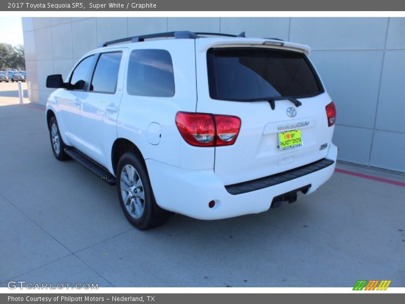 Super White / Graphite 2017 Toyota Sequoia SR5