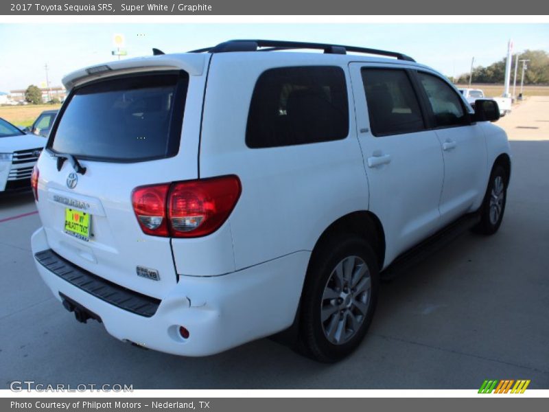 Super White / Graphite 2017 Toyota Sequoia SR5