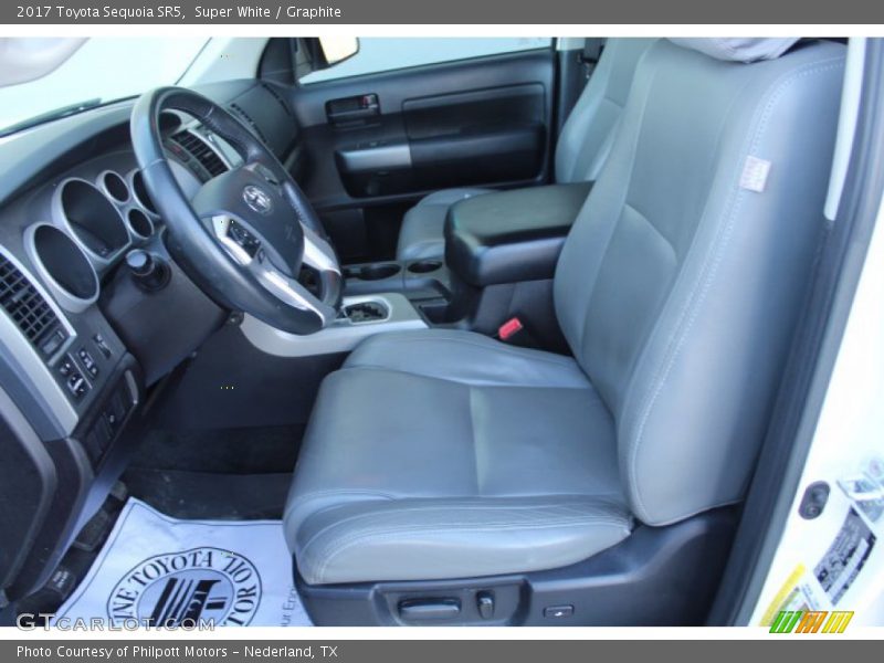 Super White / Graphite 2017 Toyota Sequoia SR5