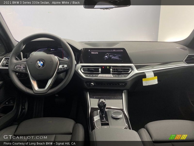 Alpine White / Black 2021 BMW 3 Series 330e Sedan