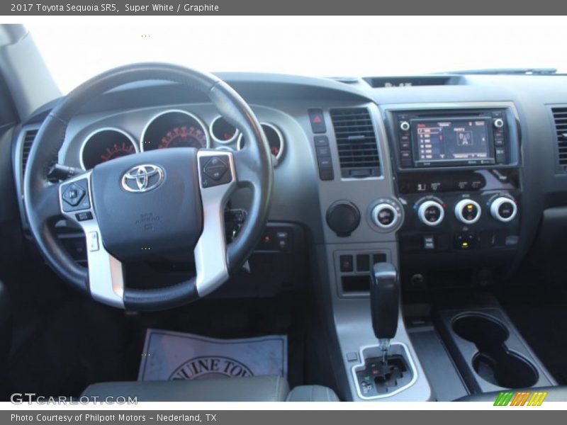 Super White / Graphite 2017 Toyota Sequoia SR5