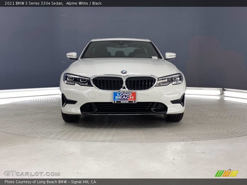 Alpine White / Black 2021 BMW 3 Series 330e Sedan