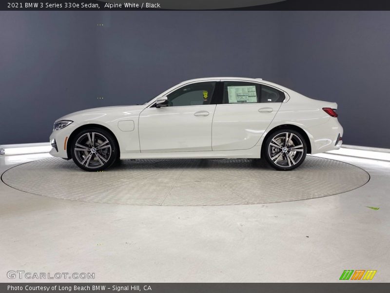 Alpine White / Black 2021 BMW 3 Series 330e Sedan