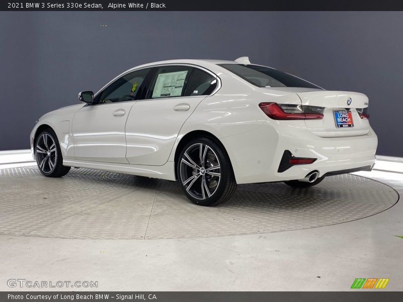 Alpine White / Black 2021 BMW 3 Series 330e Sedan