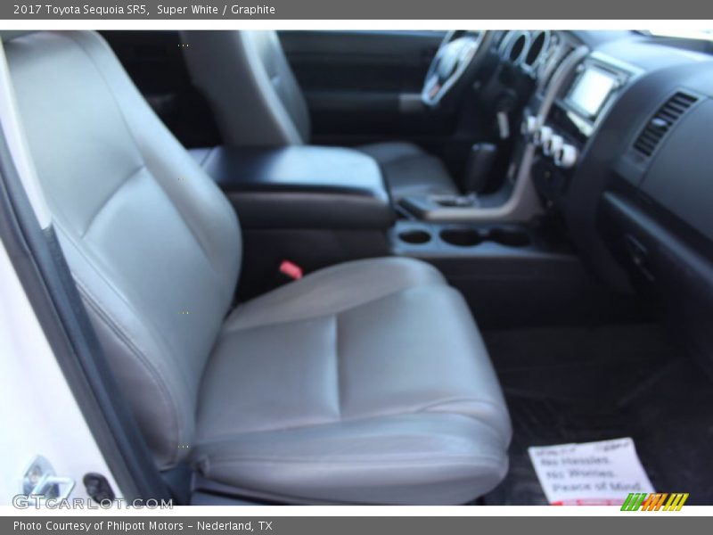 Super White / Graphite 2017 Toyota Sequoia SR5