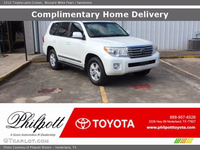 Blizzard White Pearl / Sandstone 2013 Toyota Land Cruiser