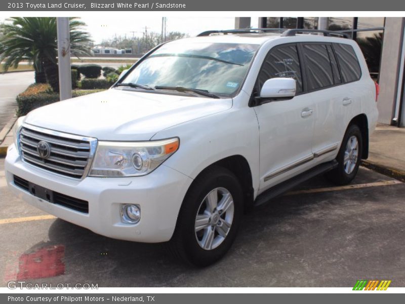 Blizzard White Pearl / Sandstone 2013 Toyota Land Cruiser