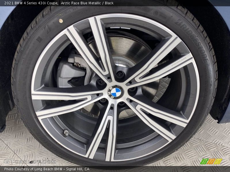 Arctic Race Blue Metallic / Black 2021 BMW 4 Series 430i Coupe