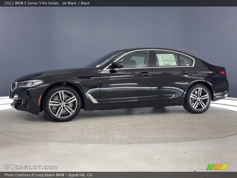 Jet Black / Black 2021 BMW 5 Series 540i Sedan
