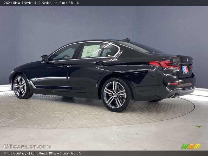Jet Black / Black 2021 BMW 5 Series 540i Sedan