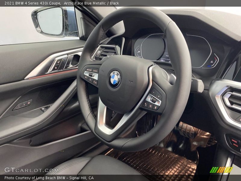 Arctic Race Blue Metallic / Black 2021 BMW 4 Series 430i Coupe