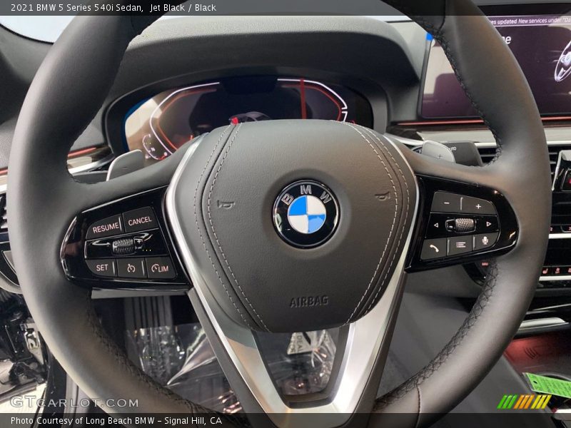 Jet Black / Black 2021 BMW 5 Series 540i Sedan