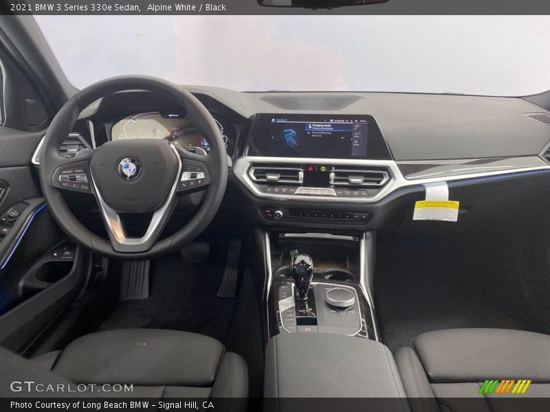 Alpine White / Black 2021 BMW 3 Series 330e Sedan