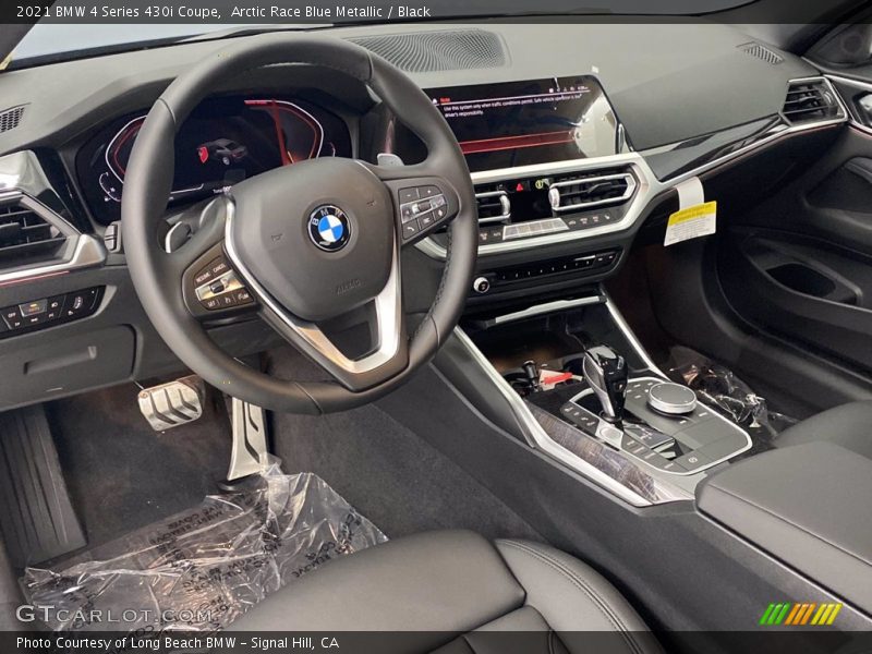 Arctic Race Blue Metallic / Black 2021 BMW 4 Series 430i Coupe