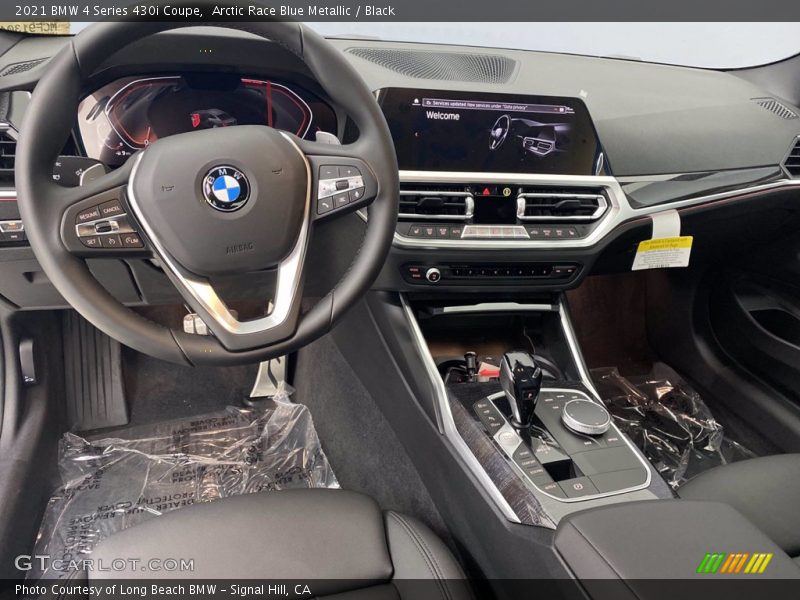Arctic Race Blue Metallic / Black 2021 BMW 4 Series 430i Coupe