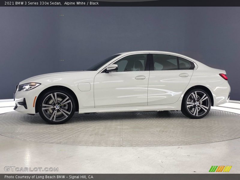 Alpine White / Black 2021 BMW 3 Series 330e Sedan
