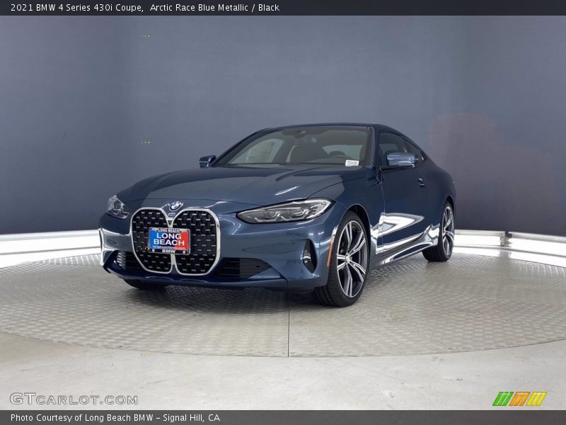 Arctic Race Blue Metallic / Black 2021 BMW 4 Series 430i Coupe