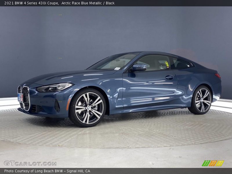 Arctic Race Blue Metallic / Black 2021 BMW 4 Series 430i Coupe